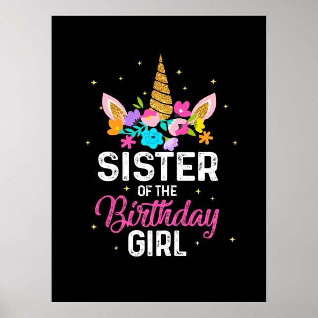 Muttergeschenk | Schwester des Geburtstags Poster (Vorne)