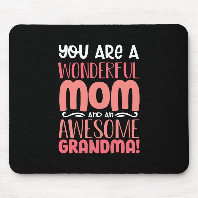 Muttergeschenk | Wunderbare Mama Geburtstag Mousepad (Vorne)