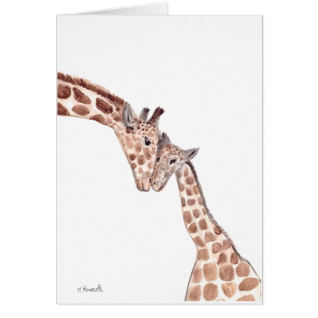 Muttergiraffe mit Baby (Vorne)