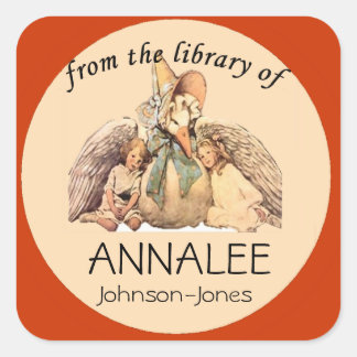 Muttergoose aus der Bibliothek des Buchzeichens Quadratischer Aufkleber