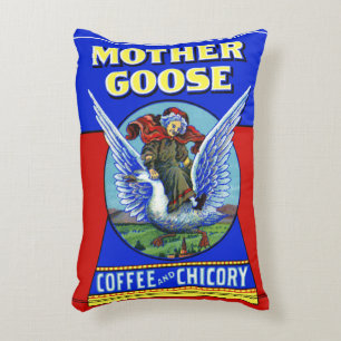 Muttergoose-Kaffee und Chicorée Dekokissen