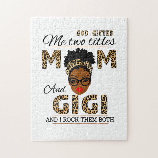 Muttergottes gab Mama und Gigi Geburtstag Puzzle (Vertikal)