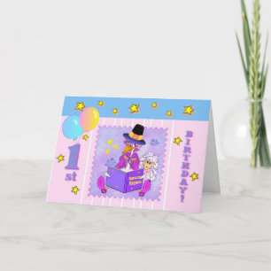 Muttergottes-Kinderzimmer-Rhymes erster Geburtstag Karte