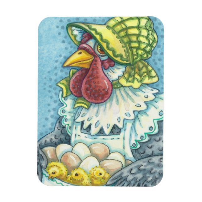 MUTTERHÄNDE, EIER UND SCHICKEN - CHICKEN MAGNET (Vertikal)