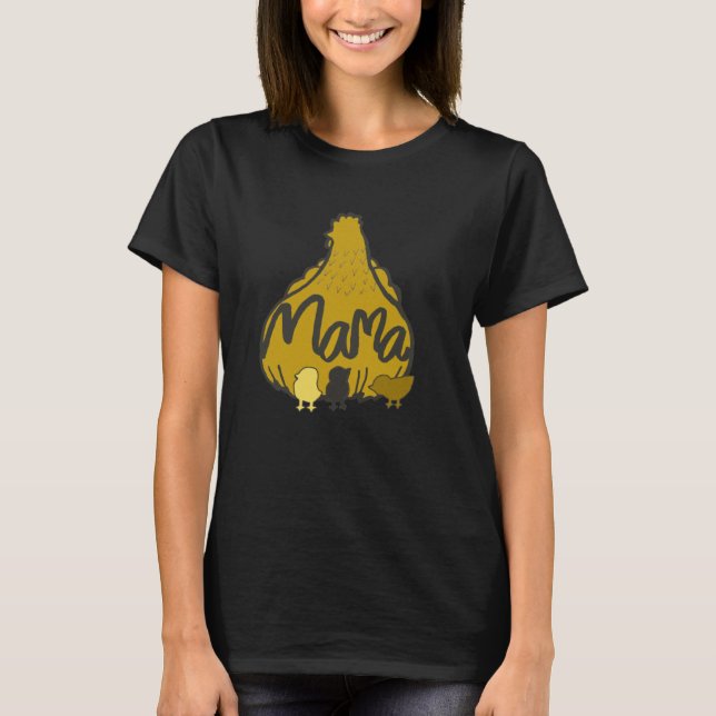 Mutterhenne  Hühner-Mama T-Shirt (Vorderseite)