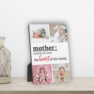 Mutterherz der Familie 4 Foto Sake-Plakette Fotoplatte