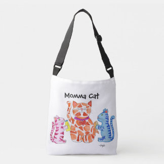 Mutterkatze und Kätzchen Tragetaschen Mit Langen Trägern