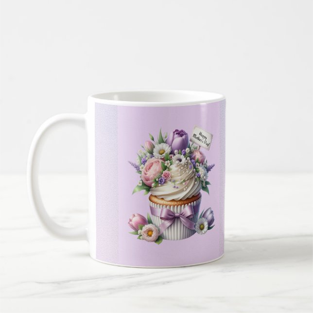 Mutterkuchen mit Blume Kaffeetasse (Links)