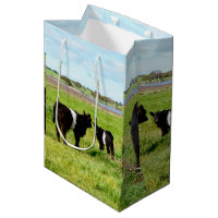 Mutterkühe und Baby-Galloway-Kuh, Geschenktasche
