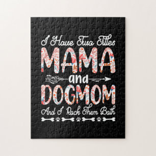 Mutterkunde Mama und Hund Mama Geburtstag Puzzle