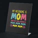 Mutterkunde | Mein Name ist Mommy Birthday Sockelschild<br><div class="desc">Mutterkunde | Mein Name ist Mommy Birthday</div>