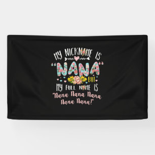 Mutterkunde   Mein Name ist Nana Birthday Banner