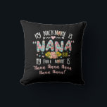 Mutterkunde | Mein Name ist Nana Birthday Kissen<br><div class="desc">Mutterkunde | Mein Name ist Nana Birthday</div>