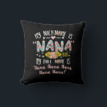 Mutterkunde | Mein Name ist Nana Birthday Kissen<br><div class="desc">Mutterkunde | Mein Name ist Nana Birthday</div>