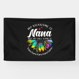 Mutterkunde   Mein Name ist Nana Sunflower Xmas Banner