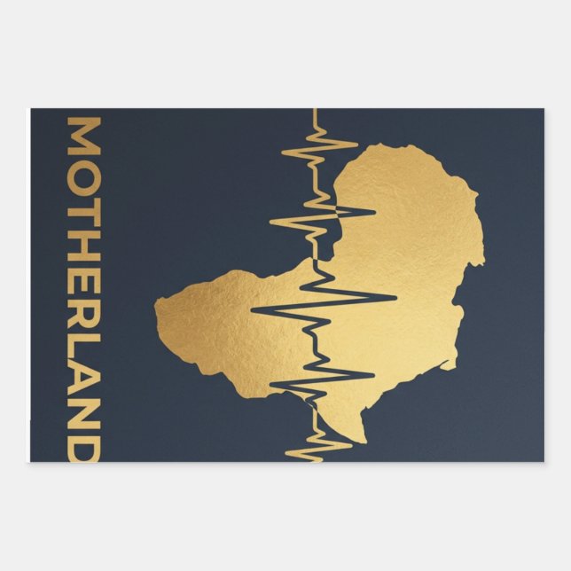 Mutterland zertifiziert  geschenkpapier set (Vorderseite)