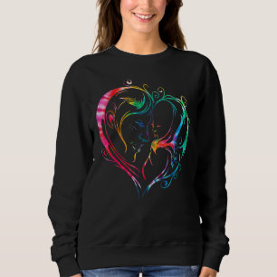 Mutterliche Liebe Herzlichen Farbspass der Mutter  Sweatshirt