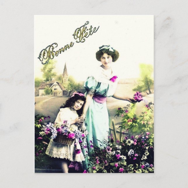 Mutterliche Liebe Postkarte (Vorderseite)