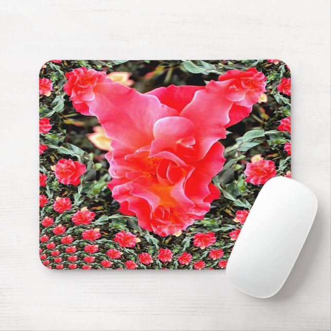 Mutterliche Rose Hören...... Mousepad (Mit Mouse)