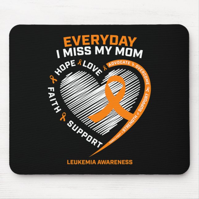 Mutterliebe Erinnerung an Mama Leukämie Bewusstsei Mousepad (Vorne)