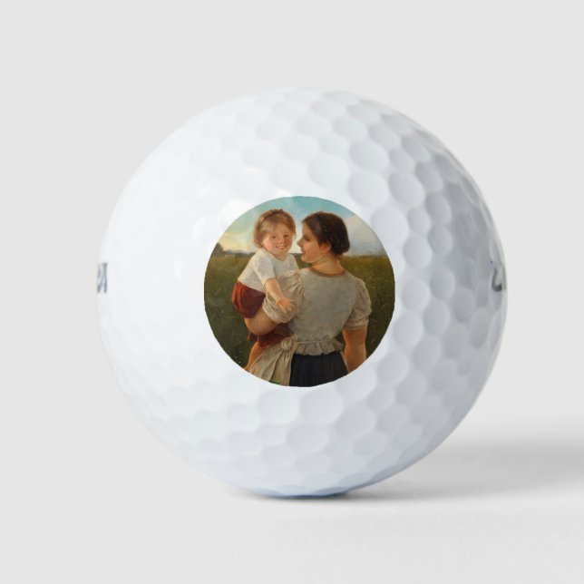 Mutterliebe (Mutter und Tochter lieben) Golfball (Vorderseite)