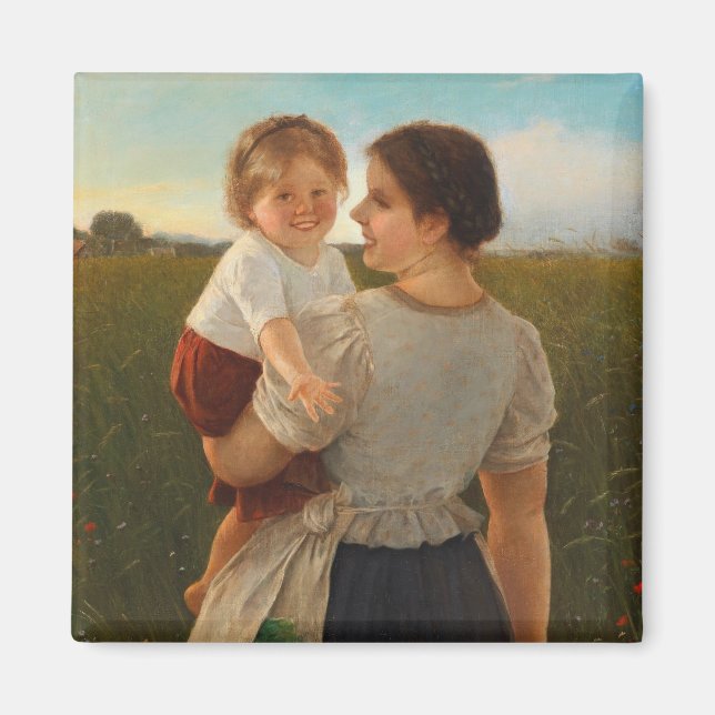 Mutterliebe (Mutter und Tochter lieben) Magnet (Vorne)