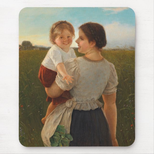 Mutterliebe (Mutter und Tochter lieben) Mousepad (Vorne)