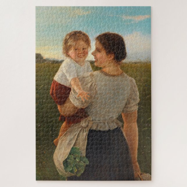 Mutterliebe (Mutter und Tochter lieben) Puzzle (Vertikal)