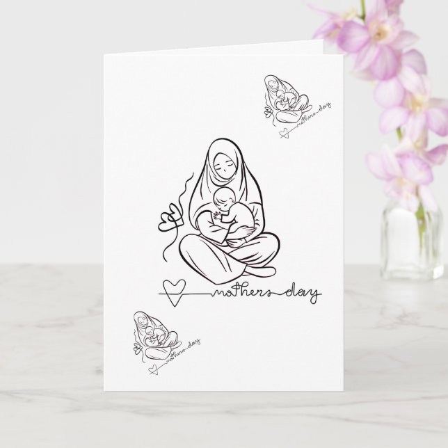 Mutterliebe Schönes Design Karte (Orchidee)