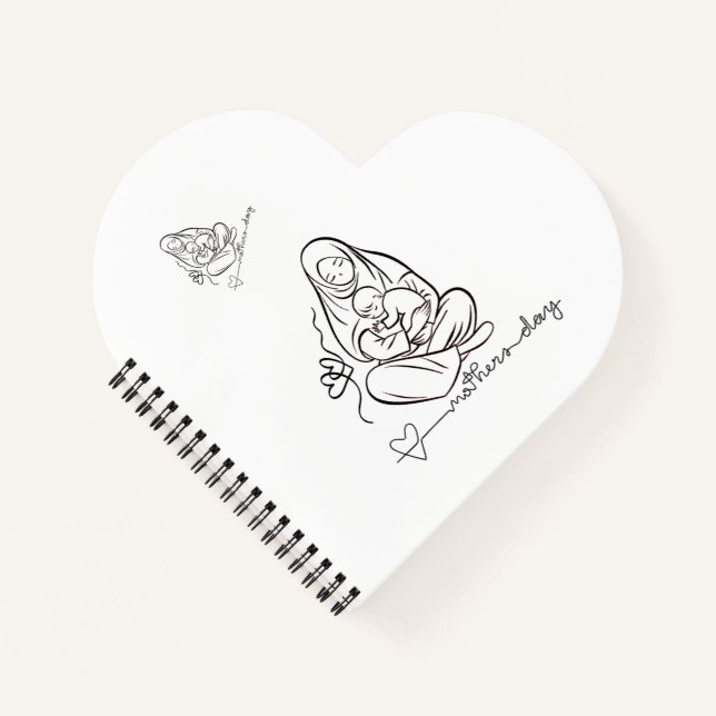 Mutterliebe Schönes Design Notizbuch (Vorderseite)