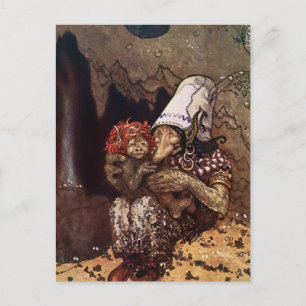 „Mutterliebe“ von John Bauer Postkarte
