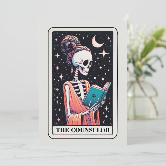 Muttermal Skeleton Der Berater Tarot Karte (Stehend Vorderseite)