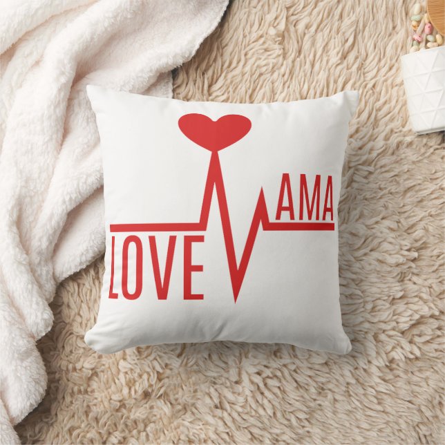 Muttermama Liebe Puls Kissen (Decke)