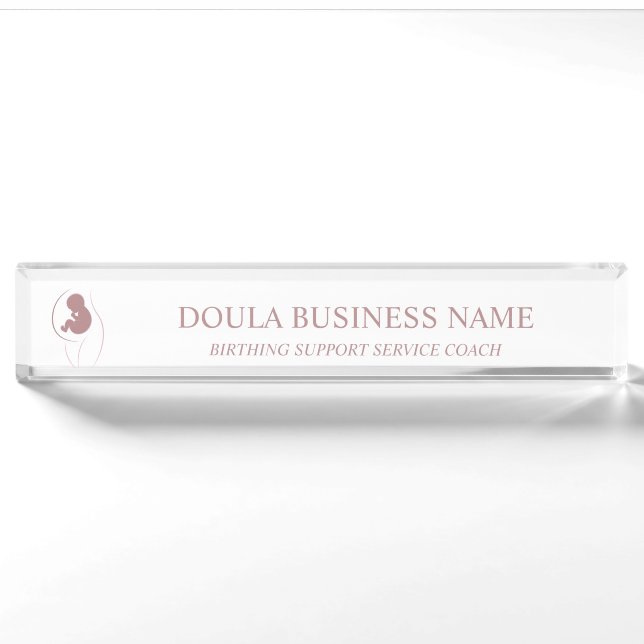 Muttermilch Doula Branding Namensplakette (Vorderseite)