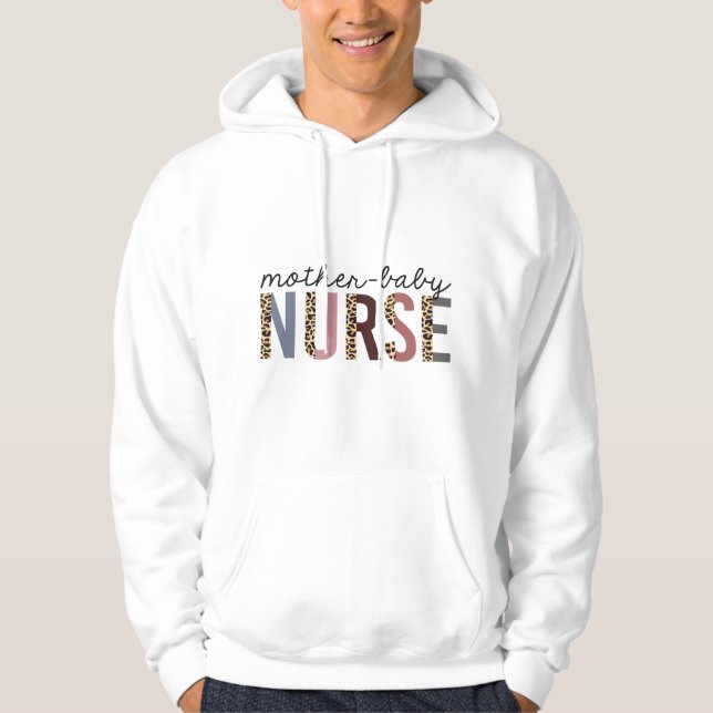 Muttermilch Krankenschwester Leopardendruck Gepard Hoodie (Vorderseite)