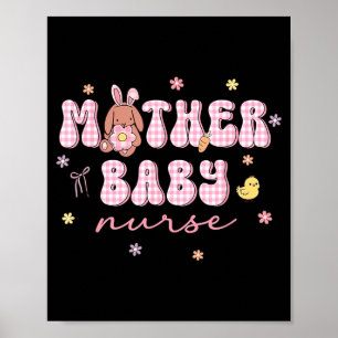 Muttermilchpflegerin Ostertag Mbu Osterhase Eier Poster