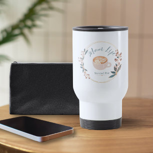 Muttermoment-Leben heiß serviert kuschelige Kaffee Reisebecher