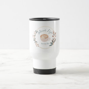Muttermoment-Leben heiß serviert kuschelige Kaffee Reisebecher
