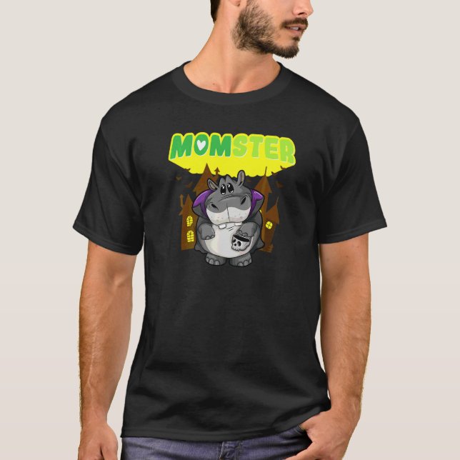 Muttermonster Gruselmutter Halloween Gruselige Mut T-Shirt (Vorderseite)