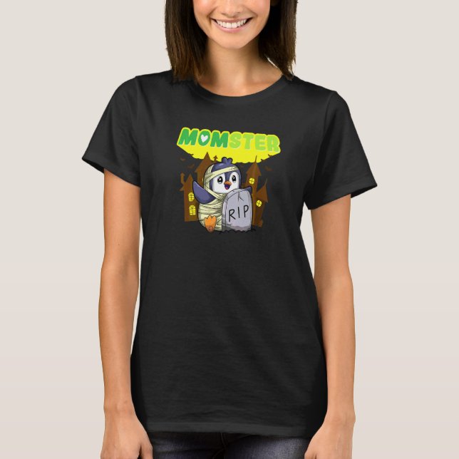 Muttermonster Gruselmutter Halloween Gruselige Mut T-Shirt (Vorderseite)