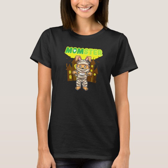 Muttermonster Schreckliche Halloween-Mutter Grusel T-Shirt (Vorderseite)