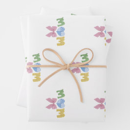 Muttermuster-Geschenk zum Muttertag Geschenkpapier Set