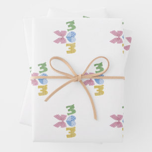 Muttermuster-Geschenk zum Muttertag Geschenkpapier Set