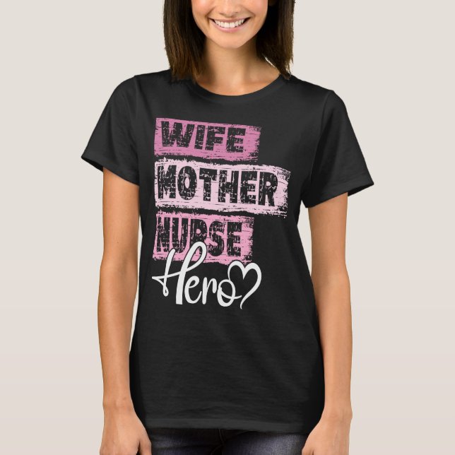 Muttermutter von Beruf Krankenschwester 1 T-Shirt (Vorderseite)