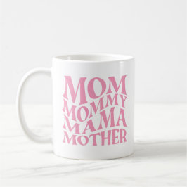 Mutterntag Rosa mit Namen und Jahr Kaffeetasse