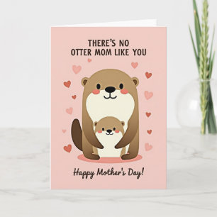 Mutterntagskarte für Otterliebhaber Karte