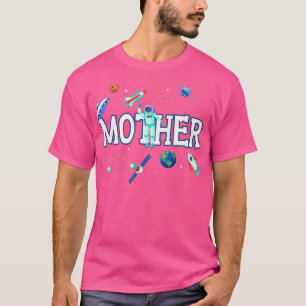 Mutterraumfamilie Astronauten passt zum Geburtstag T-Shirt