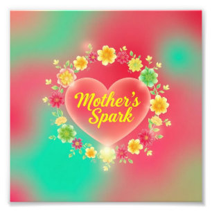 Mutter's Fiery Heart Spark Fotodruck