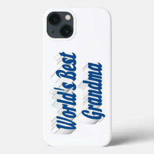 Mutters Tag Oma meerblau Typografie Case-Mate iPhone Hülle