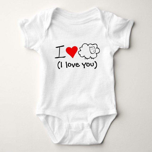 Mutterschaf der Liebe I (Sie Baby Strampler (Vorderseite)